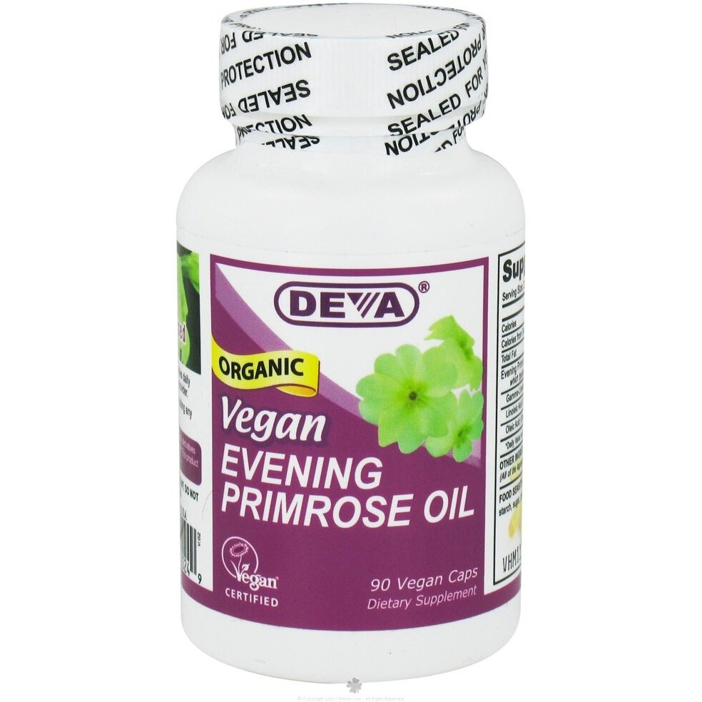 DEVA VEGAN VITAMINS EVENING PRIMRSE OIL,VEGAN, 90 VCAP (pack of 3)