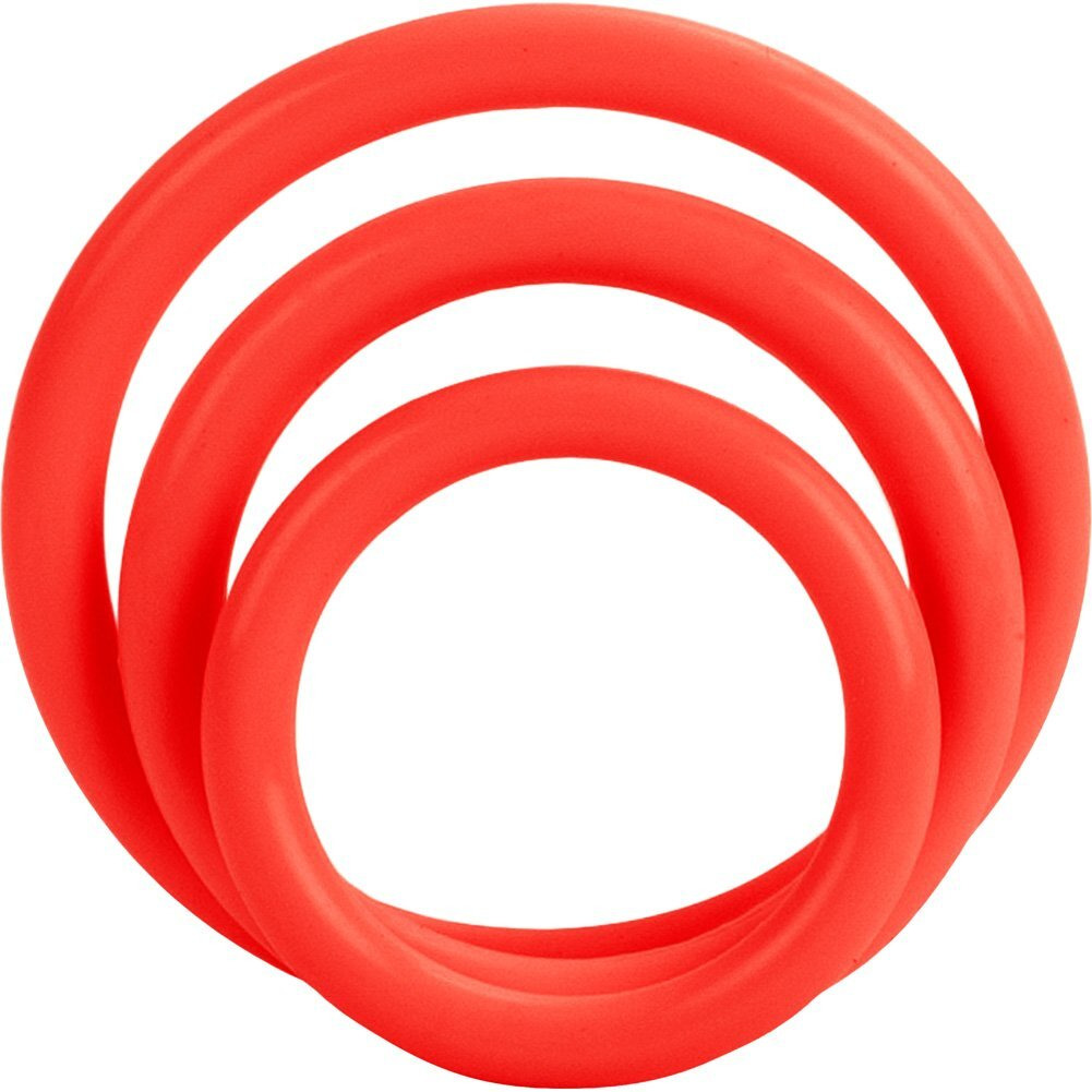 Tri-Rings Red Cock Ring Set(D0102H7H697.)