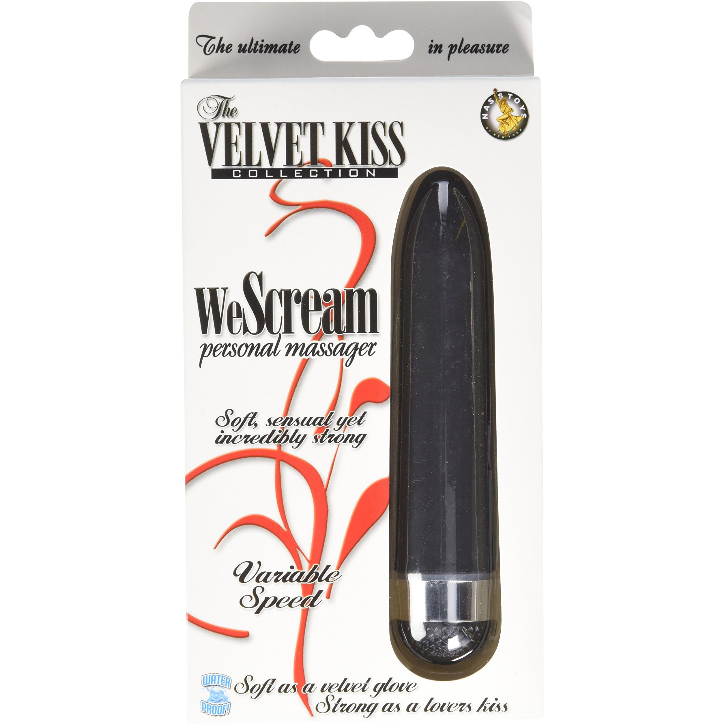The Velvet Kiss We Scream Black Personal Massager(D0102H7HCTW.)