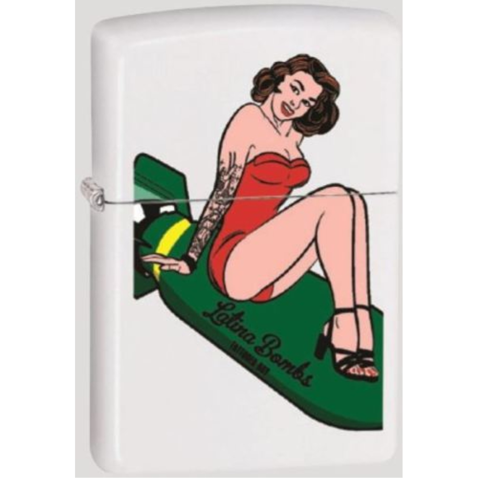 214CI010065 - ZIPPO PROCUT Tattooed Boy Latina bombas White Matte