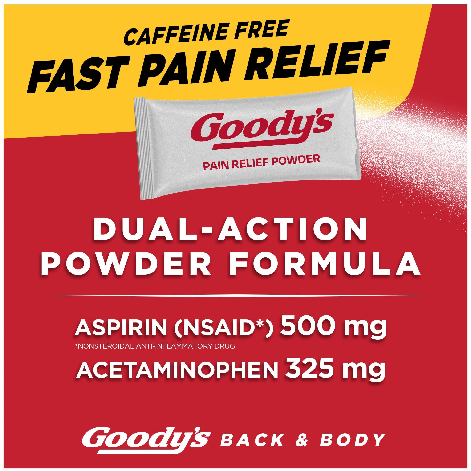 Goody's Back and Body Pain Relief Powder, 24 ct (Pack of 1)
