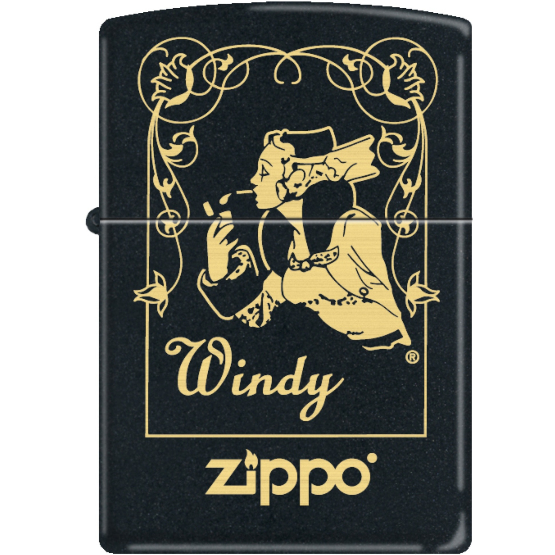 218MP324619 - ZIPPO PROCUT 218 Black Matte-Windy Window