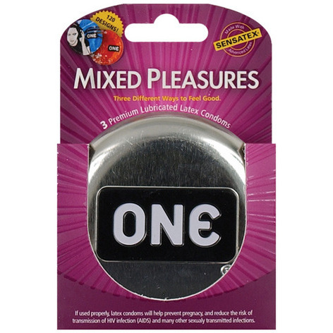 One next generation mixed pleasures condoms - box of 3(D0102H5QEBU.)