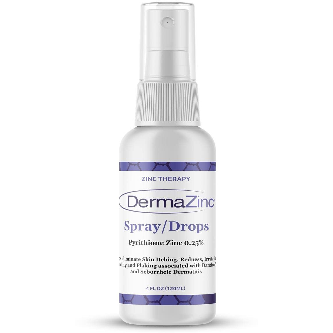DermaZinc Therapy Spray/Drops, Zinc Spray for Skin, Drops, Skin Disorder Relief Spray and Drops for Psoriasis, Dermatitis, Eczema, and Other Skin Condition Symptoms, 4oz