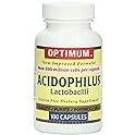 Optimum Acidophilus Lactobacilli Capsules, 100 Count
