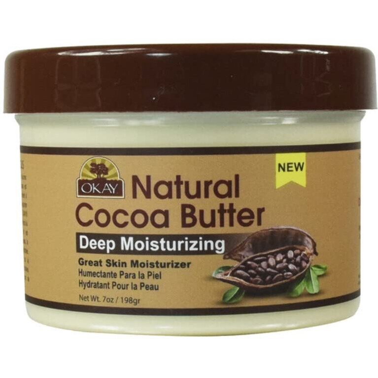 OKAY 100% NATURAL COCOA BUTTER SMOOTH 7oz/198gr