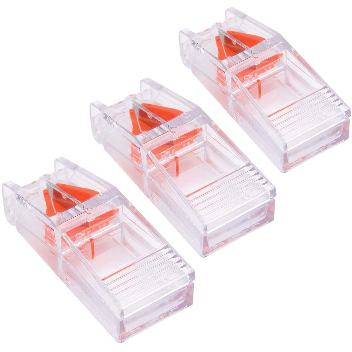 Apex Deluxe Pill Splitter - Pill Splitter With Retracting Blade Guard - For Cutting Small Pills or Large Pills , Tablets - 3 Pack