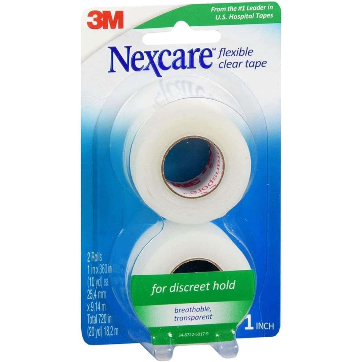 3m Nexcre Flex Clr Fst Ad Size 2pk 3m Nexcre Flex Clear First Aid Tape 1 X 10yd 2pk