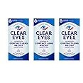 Clear Eyes Contact Lens Relief Soothing Eye Drops 0.50 oz (Pack of 3)
