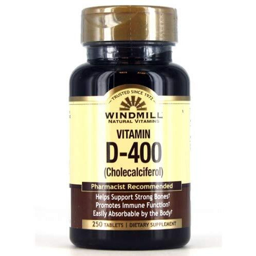 Vitamins D-400 Tabs 250's Windmill