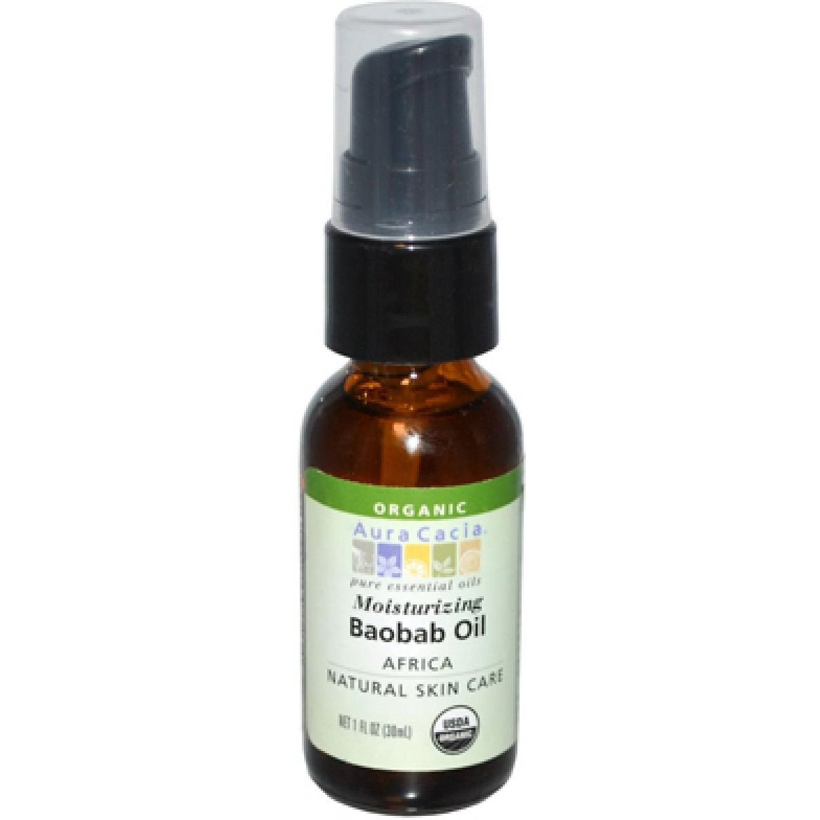Baobab Oil Certified Organic Aura Cacia 1 oz Oil