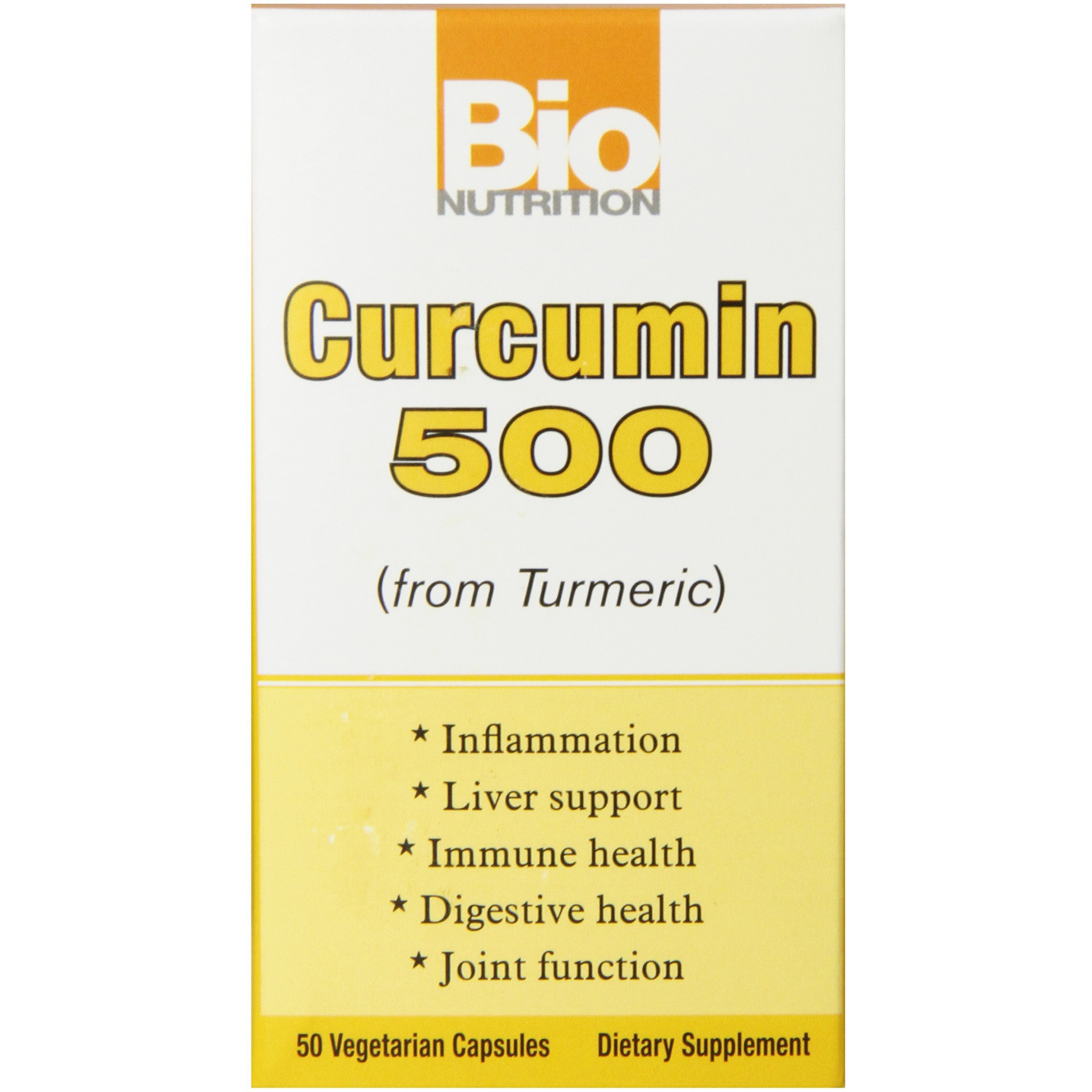 Bio Nutrition Curcummin 500 Vegi-Caps, 50 Count