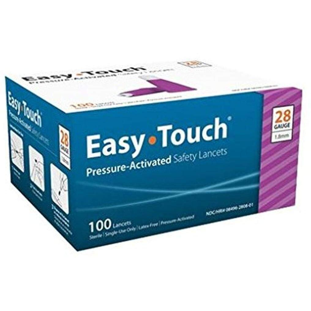 Easy Touch Pressure Activated Safety Lancets - 28g 100 Lancet - B00HRLCDPU