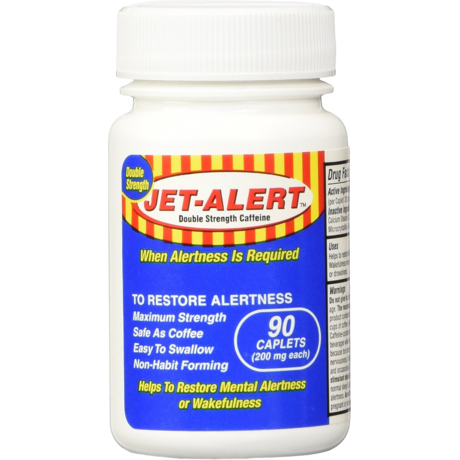Jet-Alert Double Strength Alertness, 200mg-90 Ct 2 Pack