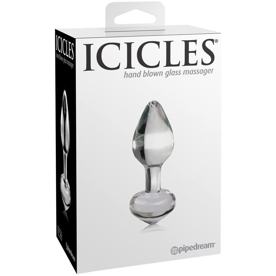 Icicles No 44 Glass Anal Plug 2.5 Inch - Clear(D0102H7RNSV.)