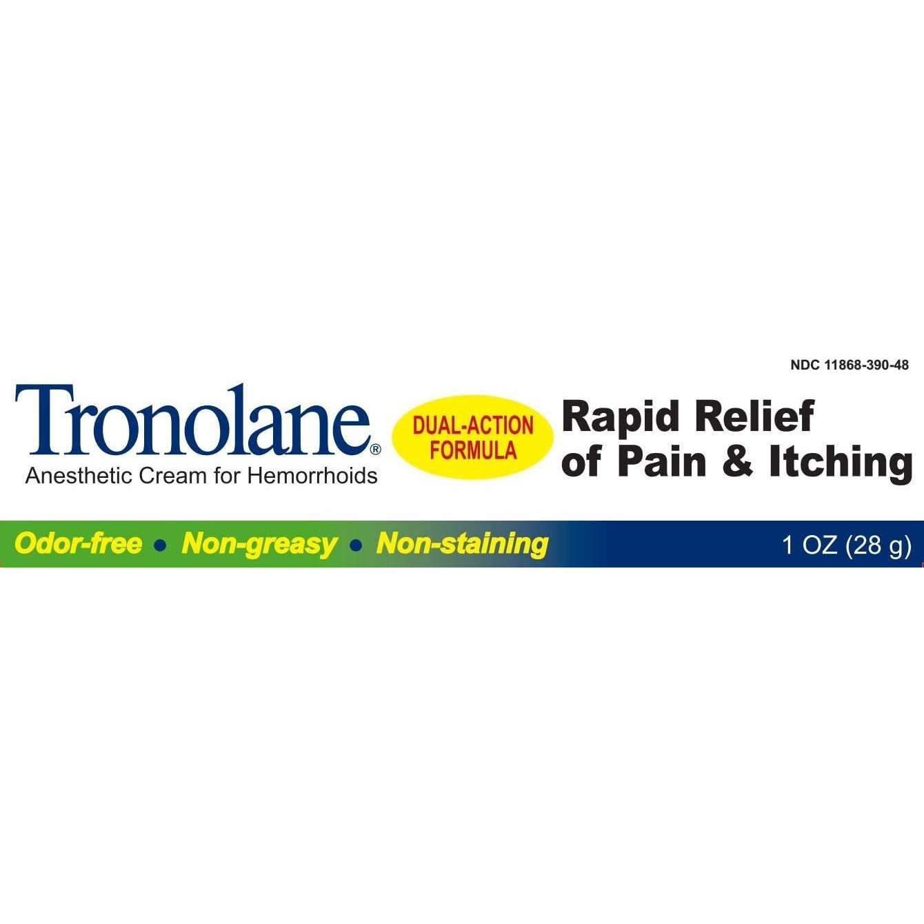 Tronolane Dual Action Anesthetic Cream For Hemorrhoids (1 Oz) (5-Pack)