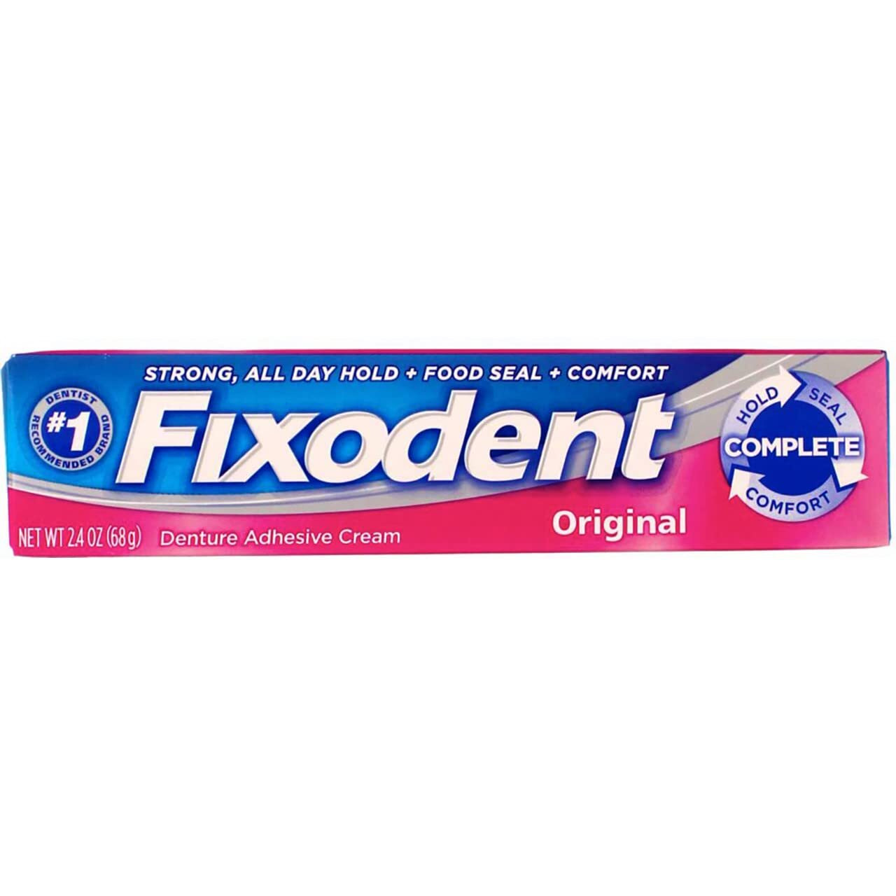 Fixodent Denture Adhesive Cream, Original 2.4 Oz