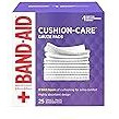 Band-Aid Brand Cushion Care Non-Stick Gauze Pads, Individually-Wrapped, Small, White, 2 x 2 in, 25 Count, Pack of 3