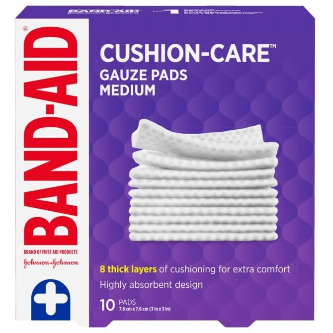 Bandaid First Aid Gauze Pads 3X3 10 ct