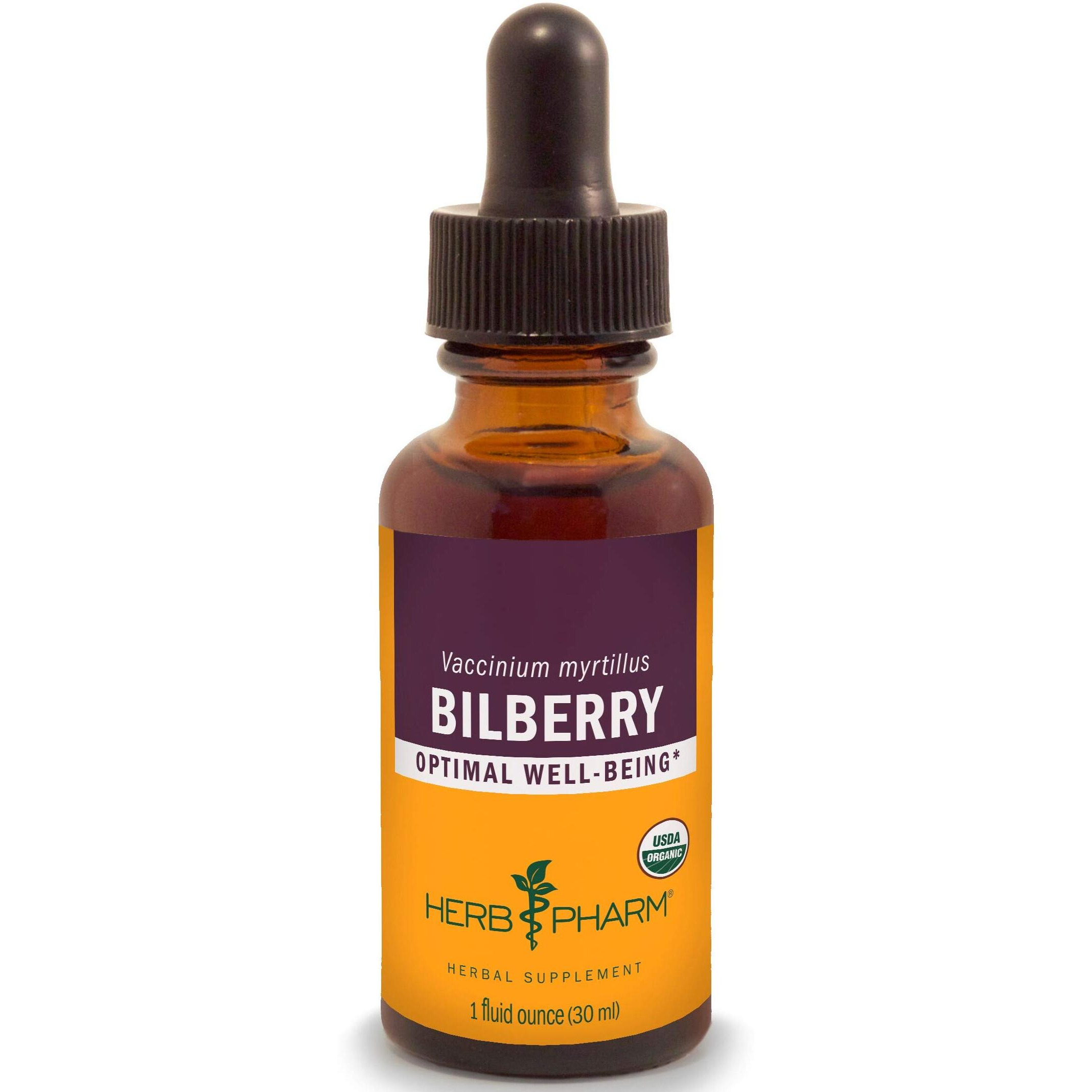 Herb Pharm Bilberry Liquid Extract for Eye and Vision Support - 1 Ounce