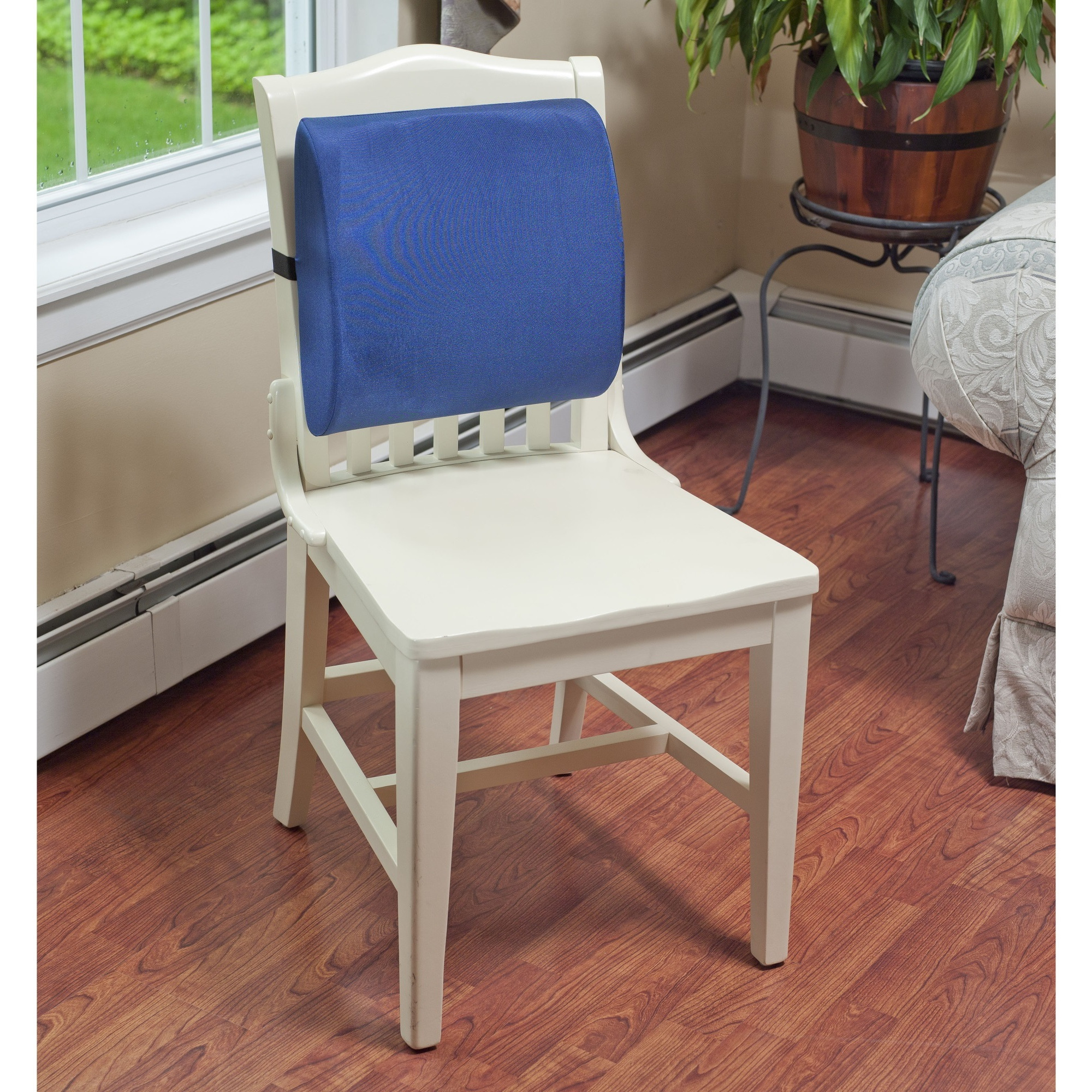 Drive Medical RTL1493COM Compressed Lumbar Cushion, Blue