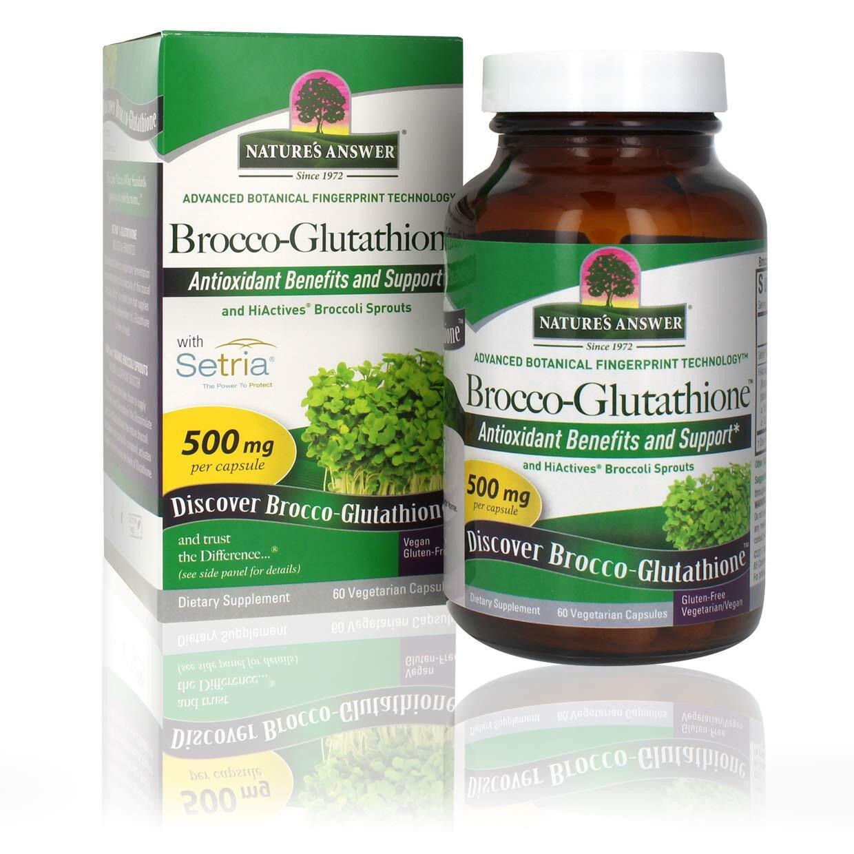 Natures Answer - Brocco-glutathione - 60 Vegetarian capsules(D0102H5KUM8)