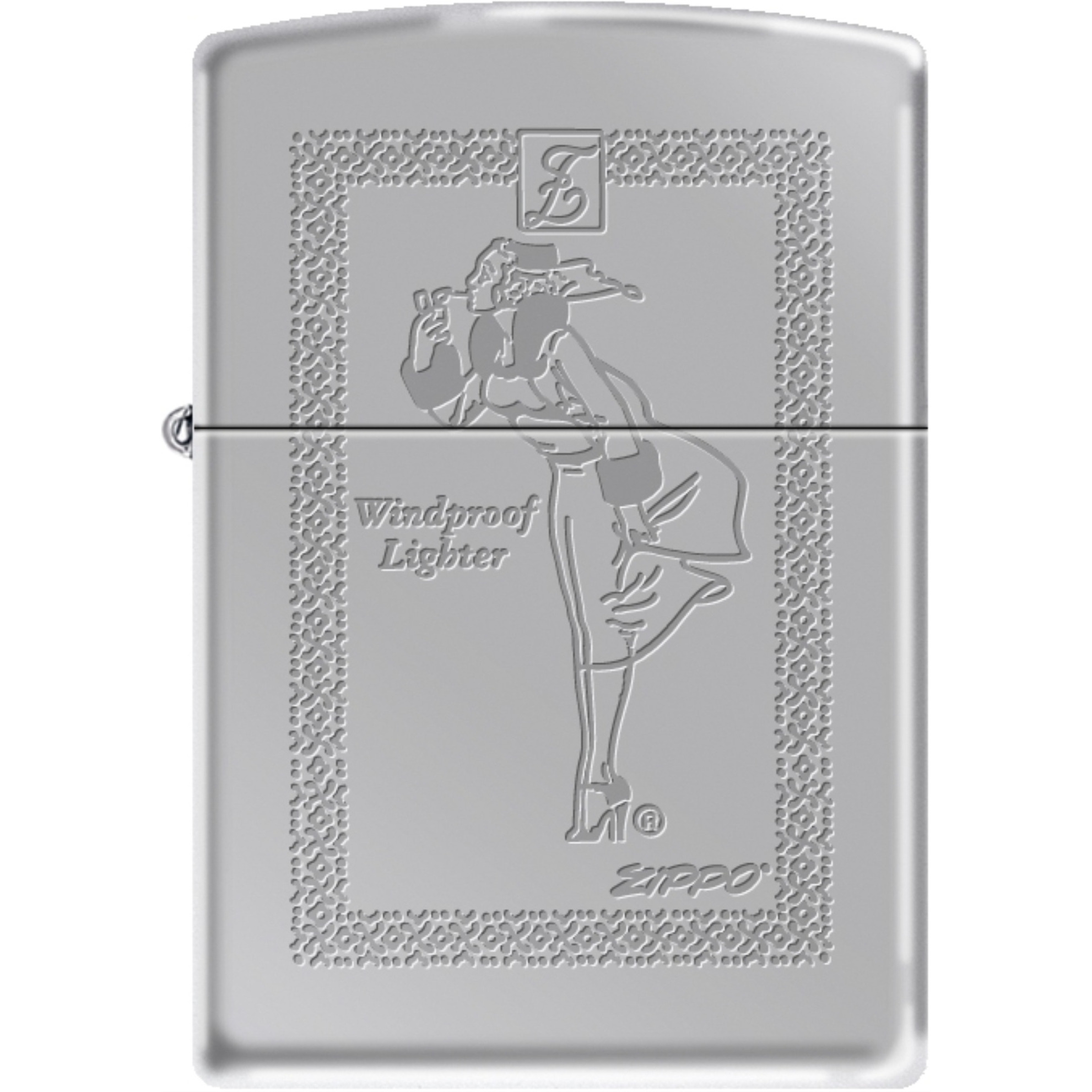 250MP225744 - ZIPPO PROCUT LADY WINDPROOF ROPE HIGH POLISH CHROME