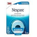 Nexcare Strong Hold Pain-Free Removal Tape, Silicone Adhesive, Secures Dressing and Lifts Away Cleanly - 1 In x 4 Yds, 1 Roll of Tape