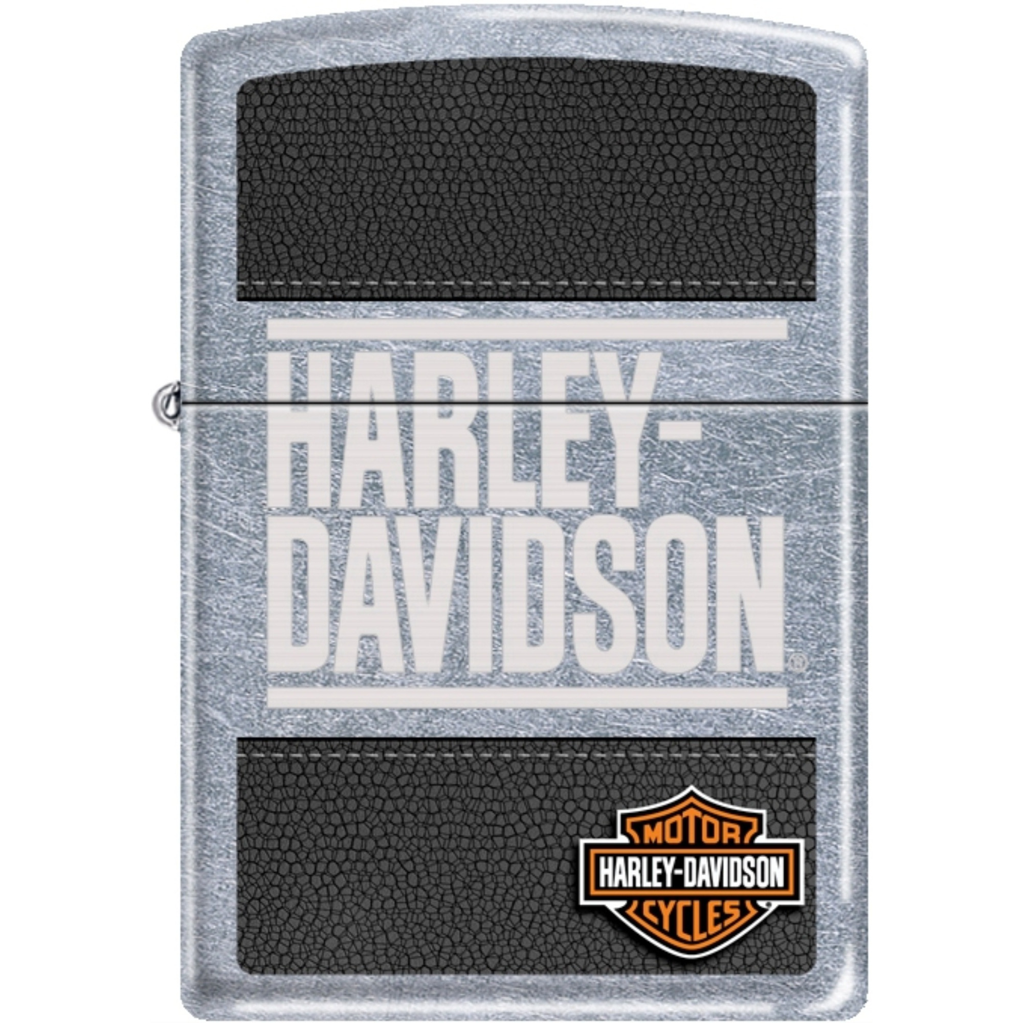 207CI012640 - ZIPPO PROCUT Leather HARLEY DAVIDSON Street Chrome