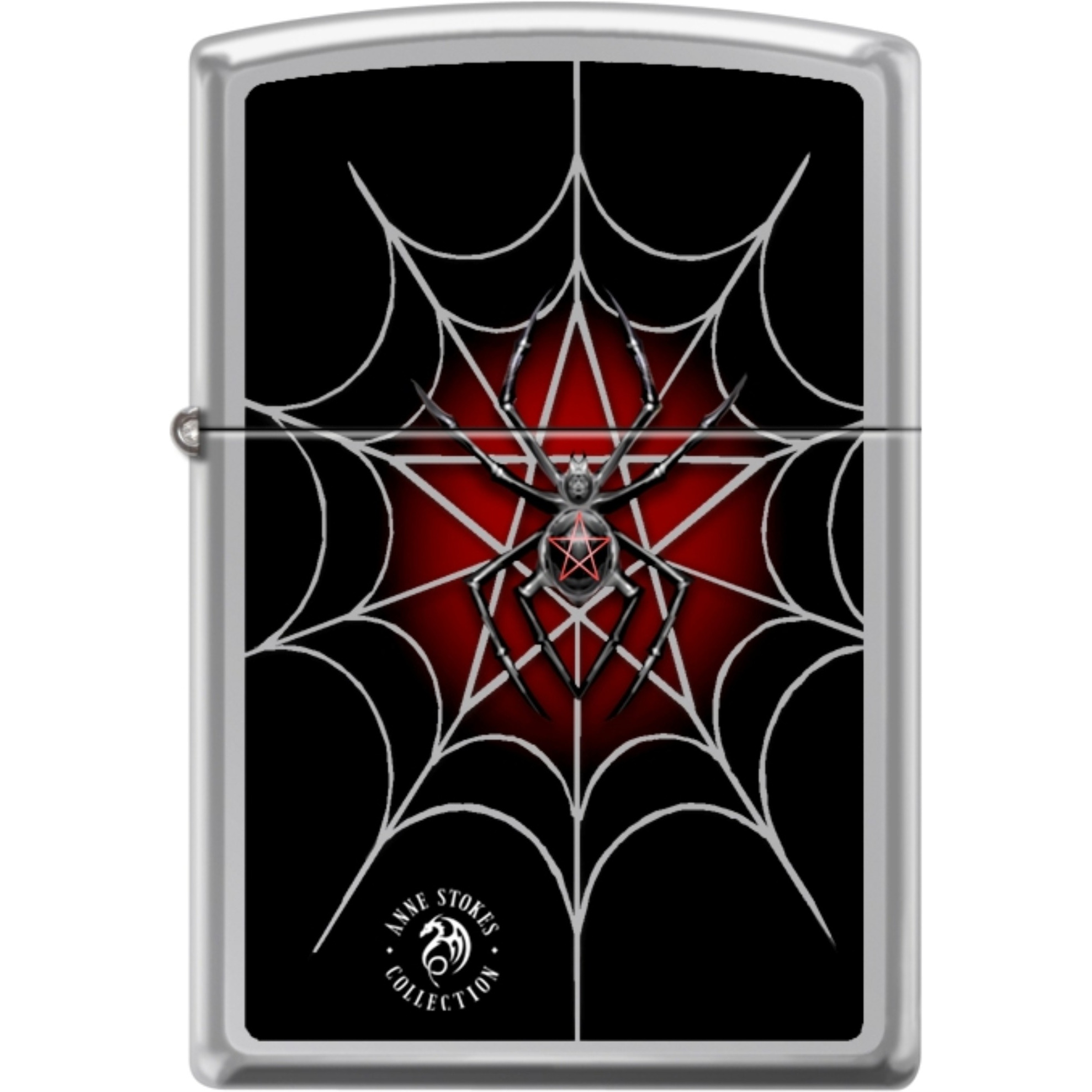 250CI017562 - ZIPPO PROCUT ANNE STOKES COLLECTION WEB HIGH POLISH CHROME