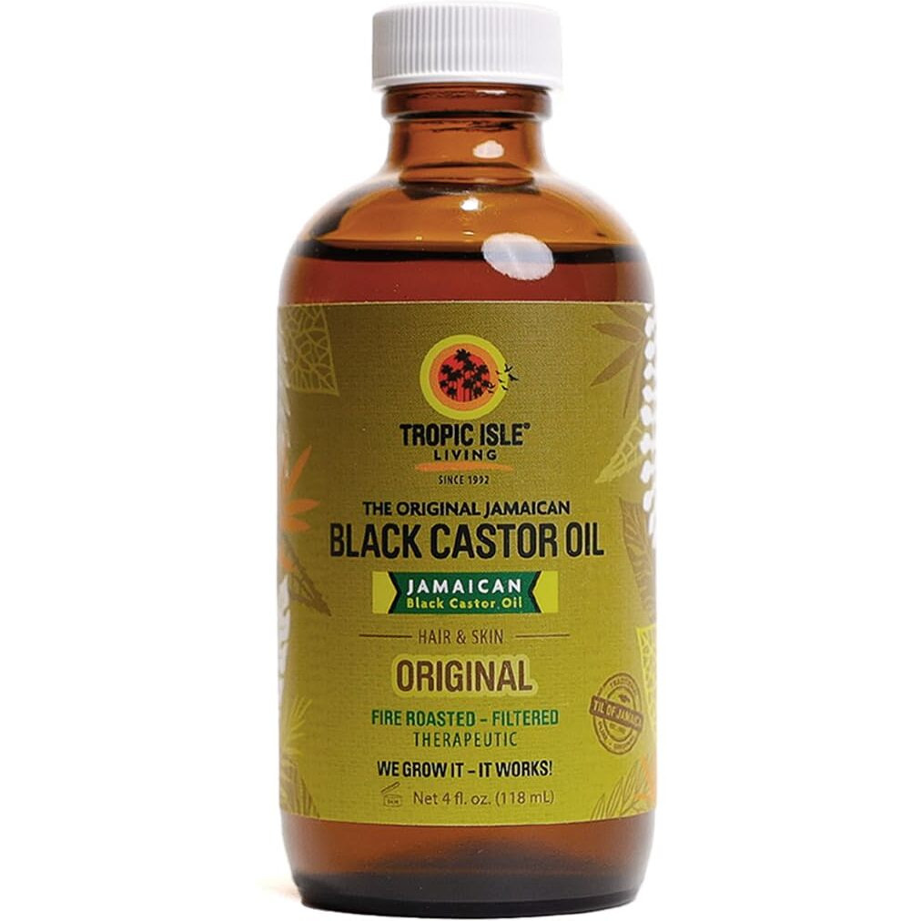Tropic Isle Living Jamaican Black Castor Oil Glass Bottle (4 oz)
