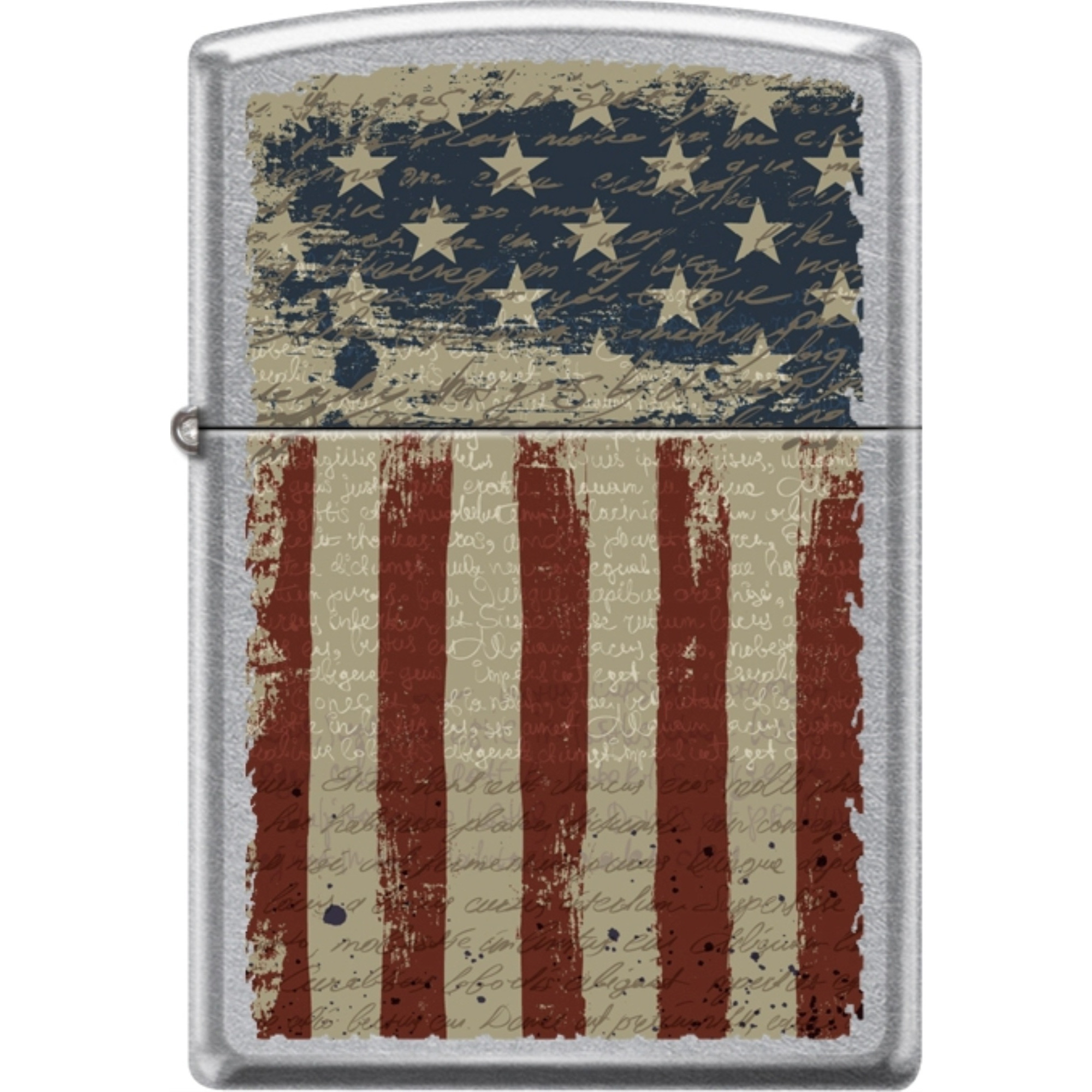 207CI018425 - ZIPPO PROCUT Street Chrome Aged American Patriotic