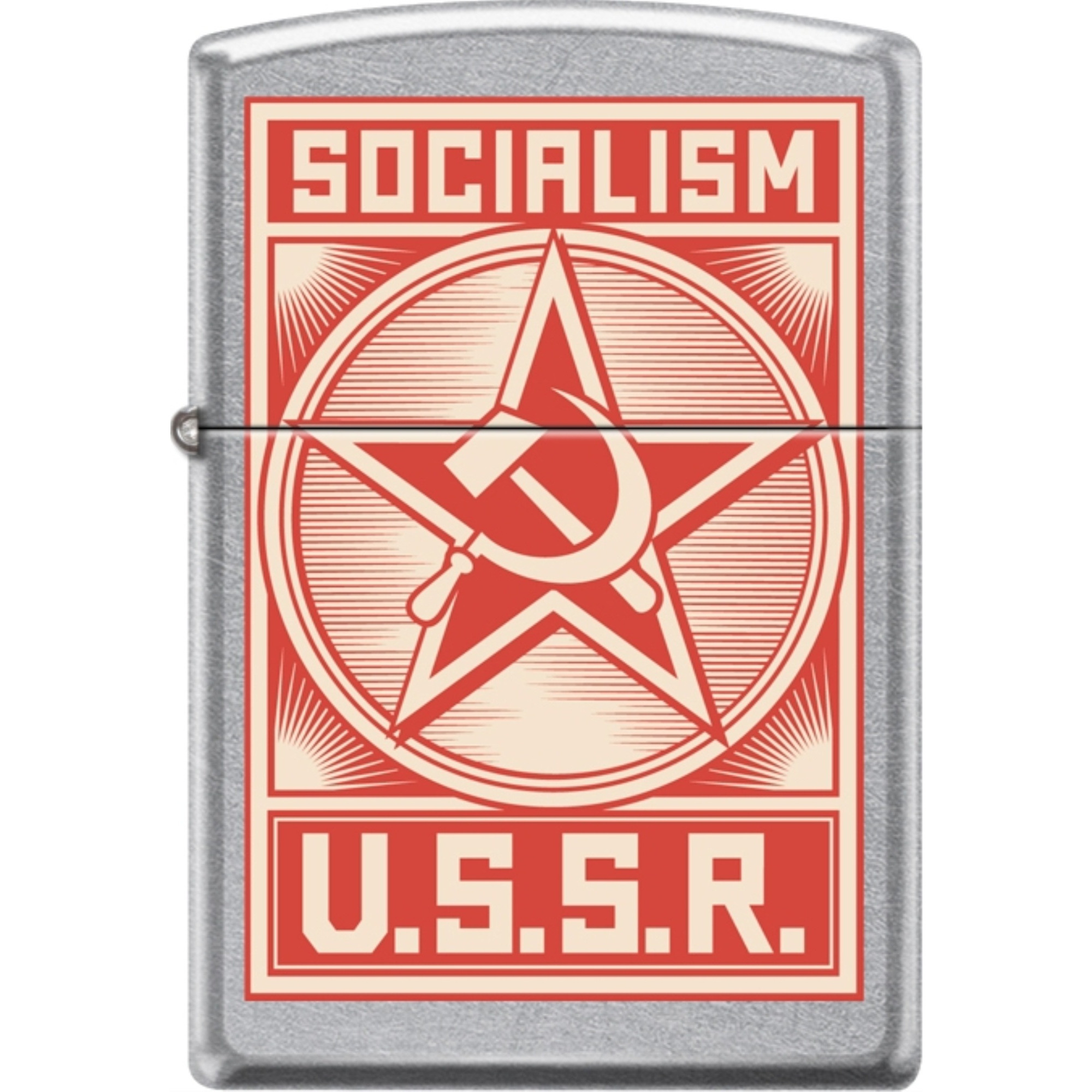 207CI018443 - ZIPPO PROCUT Street Chrome Socialism USSR Poster