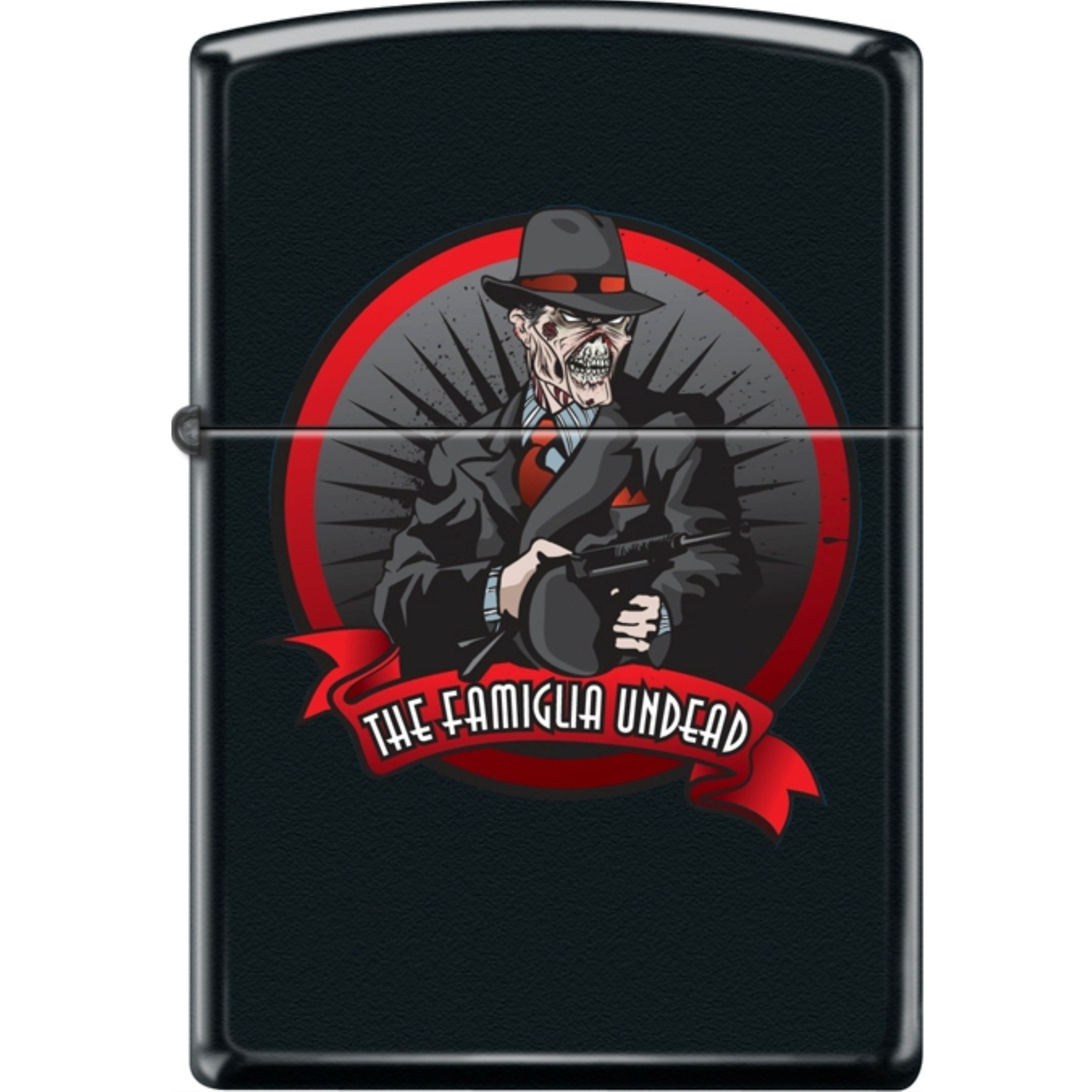 218CI018448 - ZIPPO PROCUT Black Matte Zombie Mobster