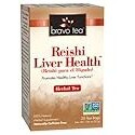 Bravo Tea Reishi Liver Health Herbal Tea Caffeine Free, 20 Tea Bags