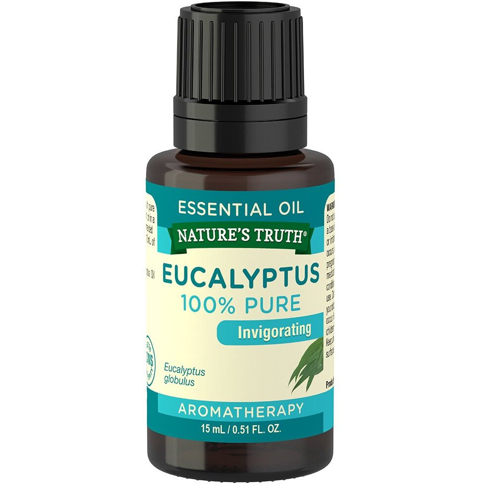 Nature's Truth Aromatherapy 100% Pure Essential Oil, Eucalyptus, 0.51 Fluid Ounce