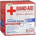 Johnson & Johnson Red Cross Hospital Grade Gauze Pads 3&quotx3" - 25 ct