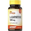 L-Carnitine 500mg | 60 Capsules | Free Form Amino Acid | Non-GMO and Gluten Free Supplement | by Sundance