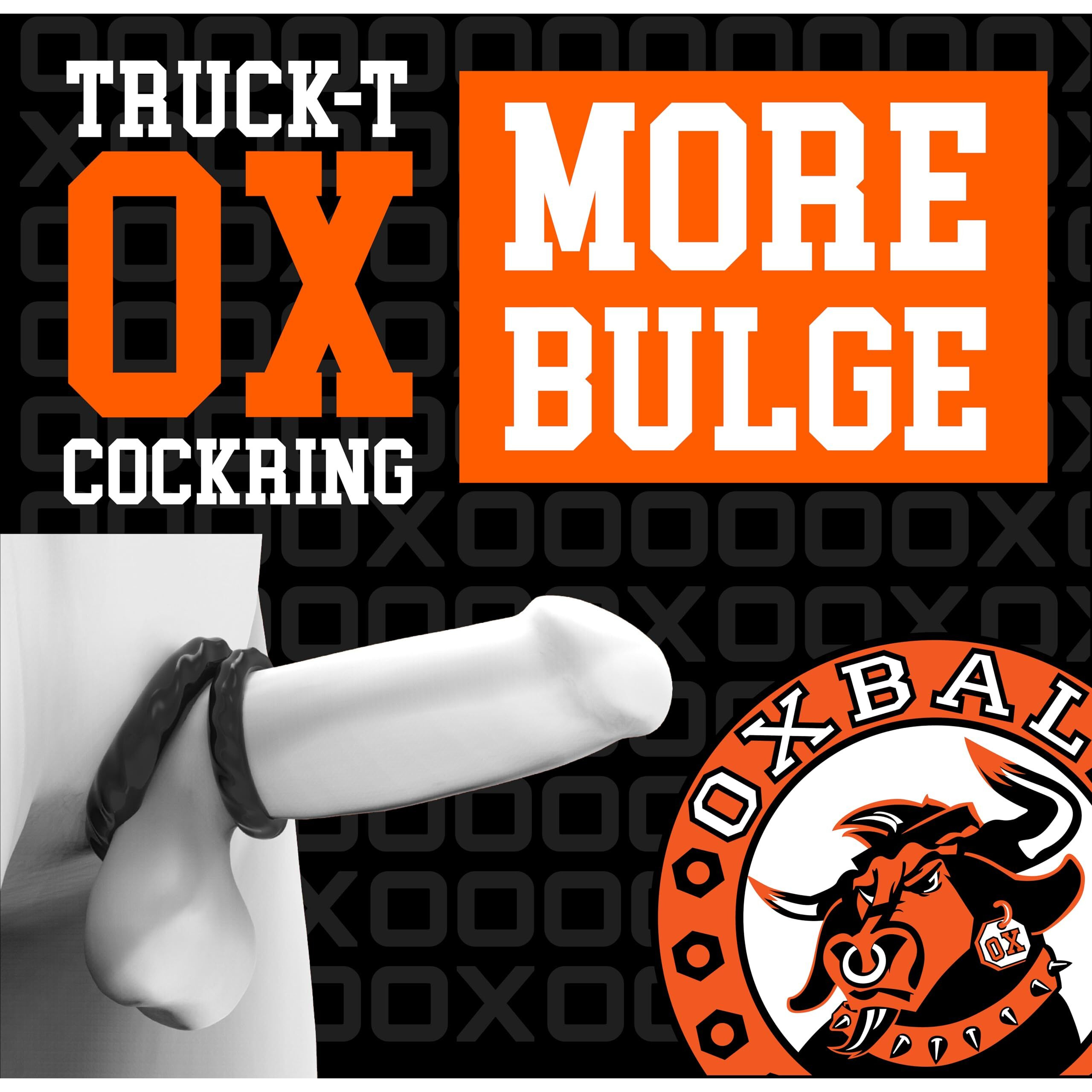 Oxballs Truckt 2 Piece Cock Ring Set Black(D0102H522KV.)