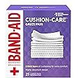 Band-Aid Brand Cushion Care Non-Stick Gauze Pads, Individually-Wrapped, Large, 4 in x 4 in, 25 ct