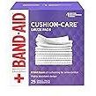 Band-Aid Brand Cushion Care Sterile Gauze Pads for Protection of Minor Cut, Scrapes & Burns, Absorbent & Non-Adhesive First Aid Wound Care Dressing Pads, Small Size, 2 in x 2 in, 25 ct