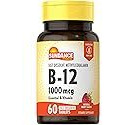 Vitamin B-12 1,000 mcg | 60 Fast Dissolve Tablets | As Methylcobalamin | Vegetarian, Non-GMO, and Gluten Free Supplement | by Sundance