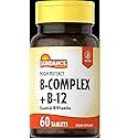 Sundance B Complex Plus B-12 Capsules, 60 Count