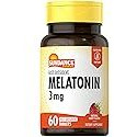 Melatonin 3mg Fast Dissolve | 60 Vegetarian Tablets | Natural Berry Flavor | Vegetarian, Non-GMO, and Gluten Free Supplement | by Sundance