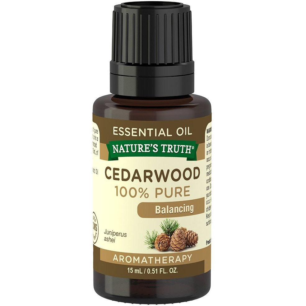 Nature's Truth Vitamins Essential Oil, Cedarwood, 0.51 Fl Oz