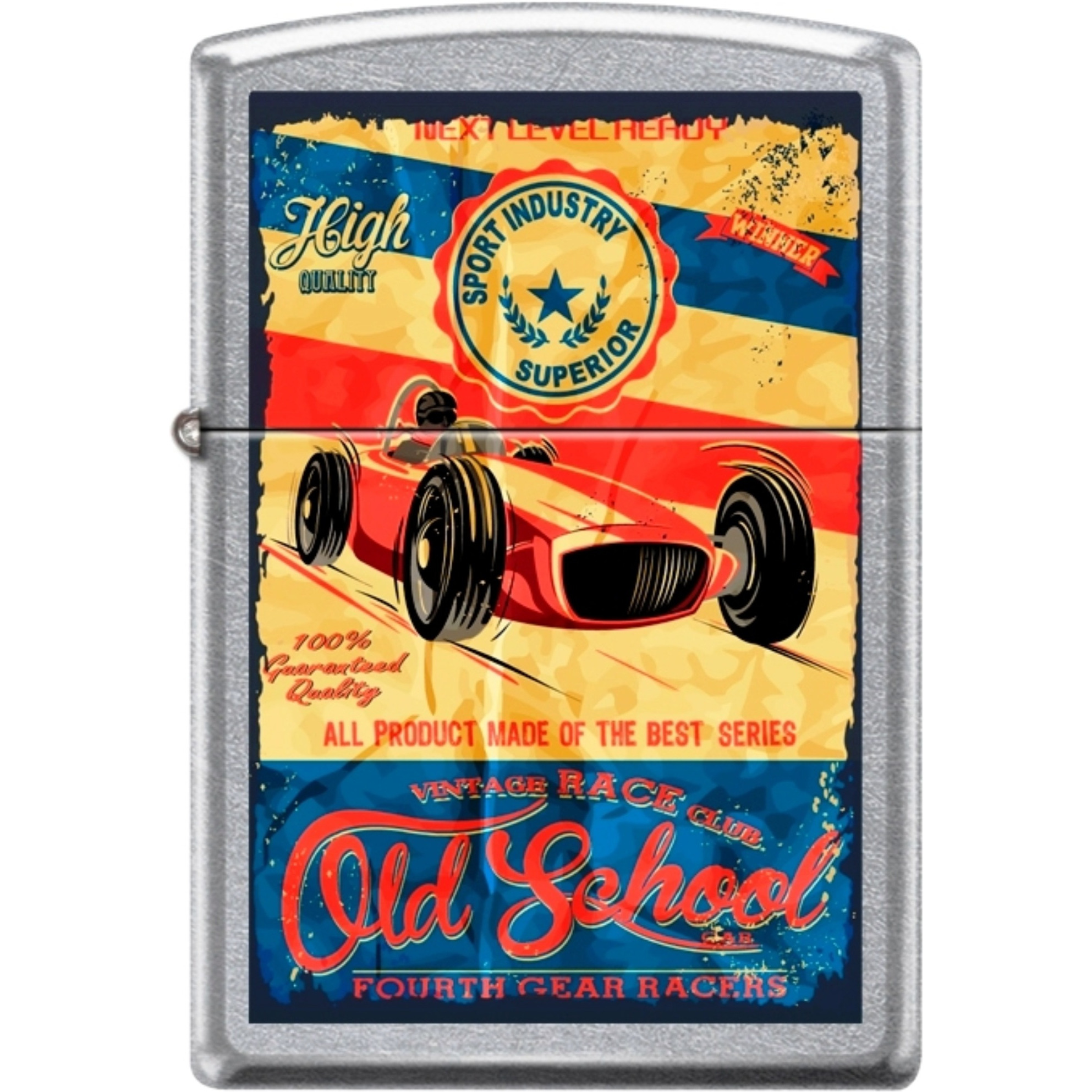 207CI401250 - ZIPPO PROCUT Street Chrome Vintage Race Club