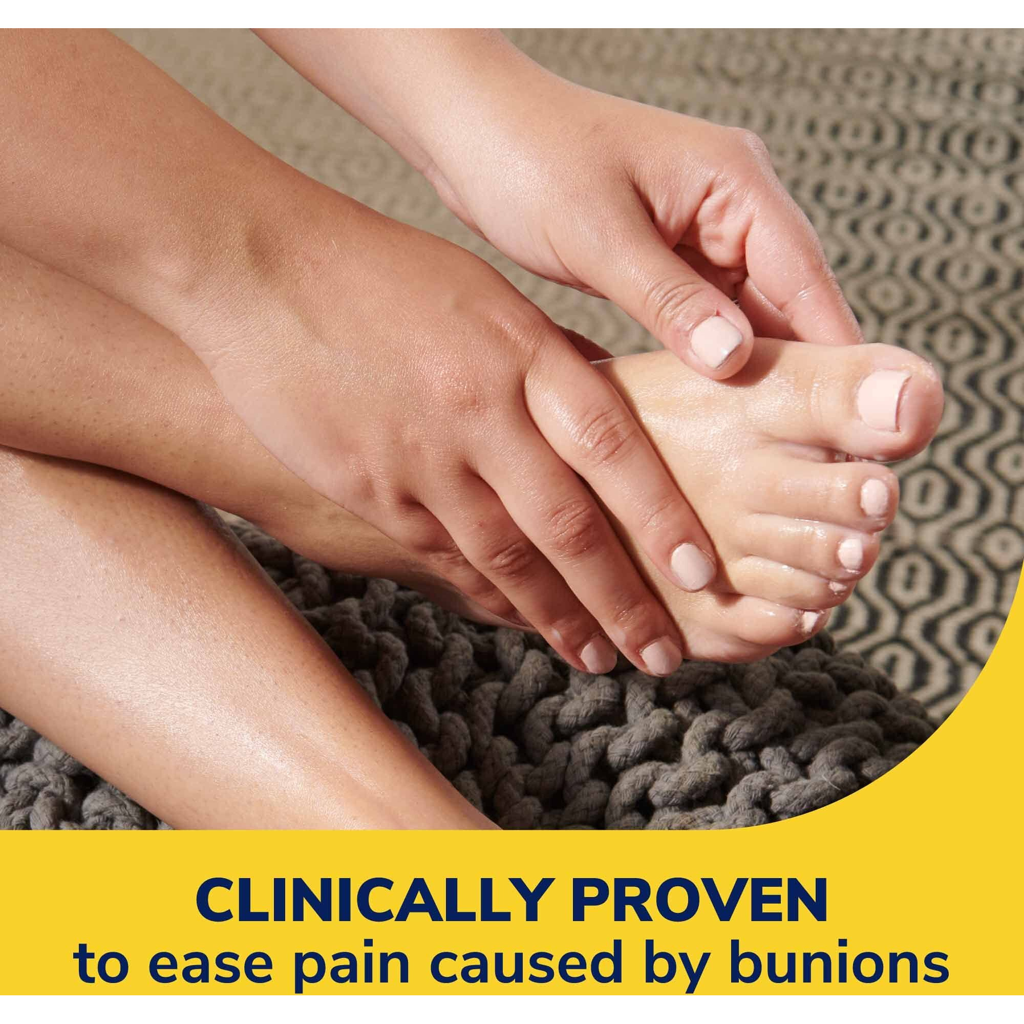 Dr. Scholl's BUNION CUSHION with Hydrogel Technology, 5ct // Cushioning Protection against Shoe Pressure and Friction that Fits Easily In Any Shoe for Immediate and All-Day Pain Relief