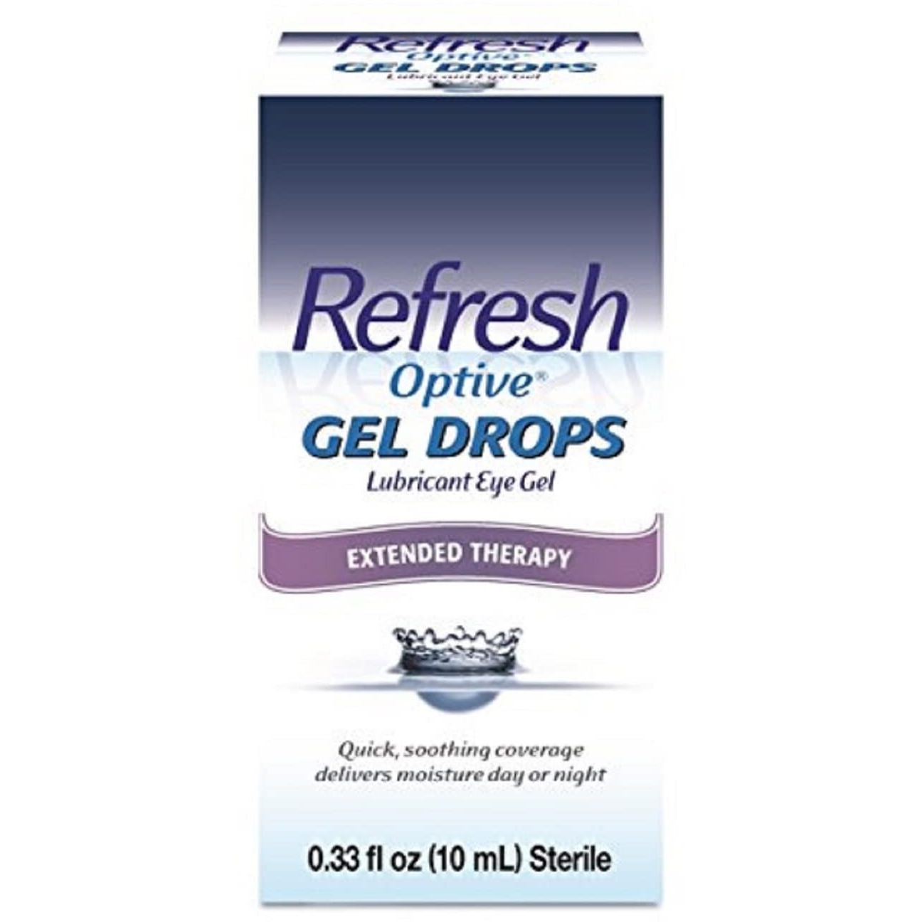 Refresh Optive Gel Drops Lubricant Eye Gel, 0.33 Fl Oz (Pack of 1) Sterile, Packaging May Vary