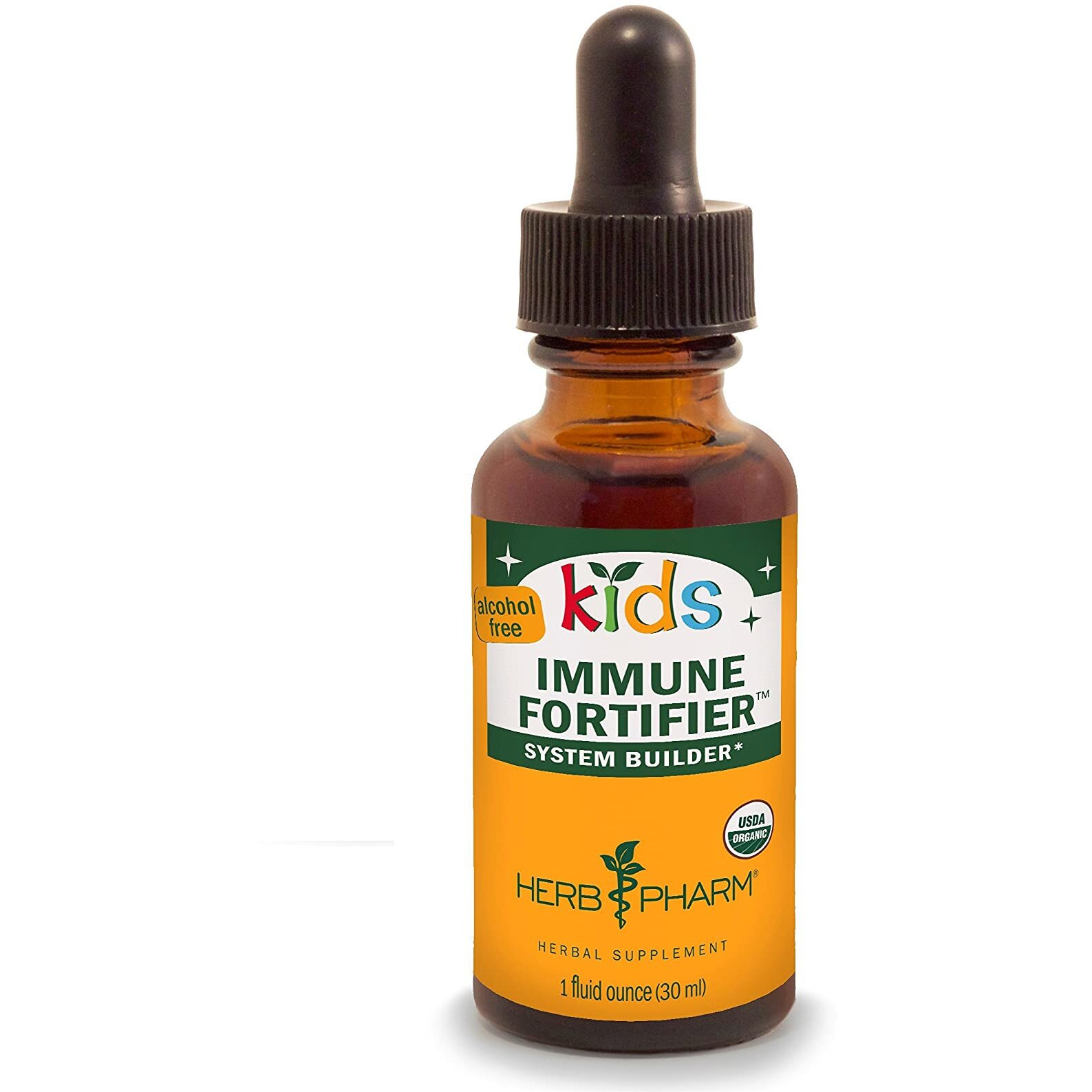 Herb Pharm Kids Certified-Organic Alcohol-Free Immune Fortifier Liquid Herbal Formula, 1 Ounce