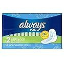 Always Maxi, Size 2, Super Pads with Wings, Unscented 32 Count